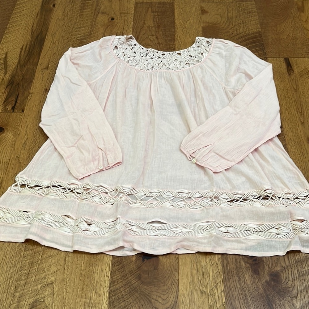 Calypso St. Barth Woman’s Pink Long Sleeve Top Size S